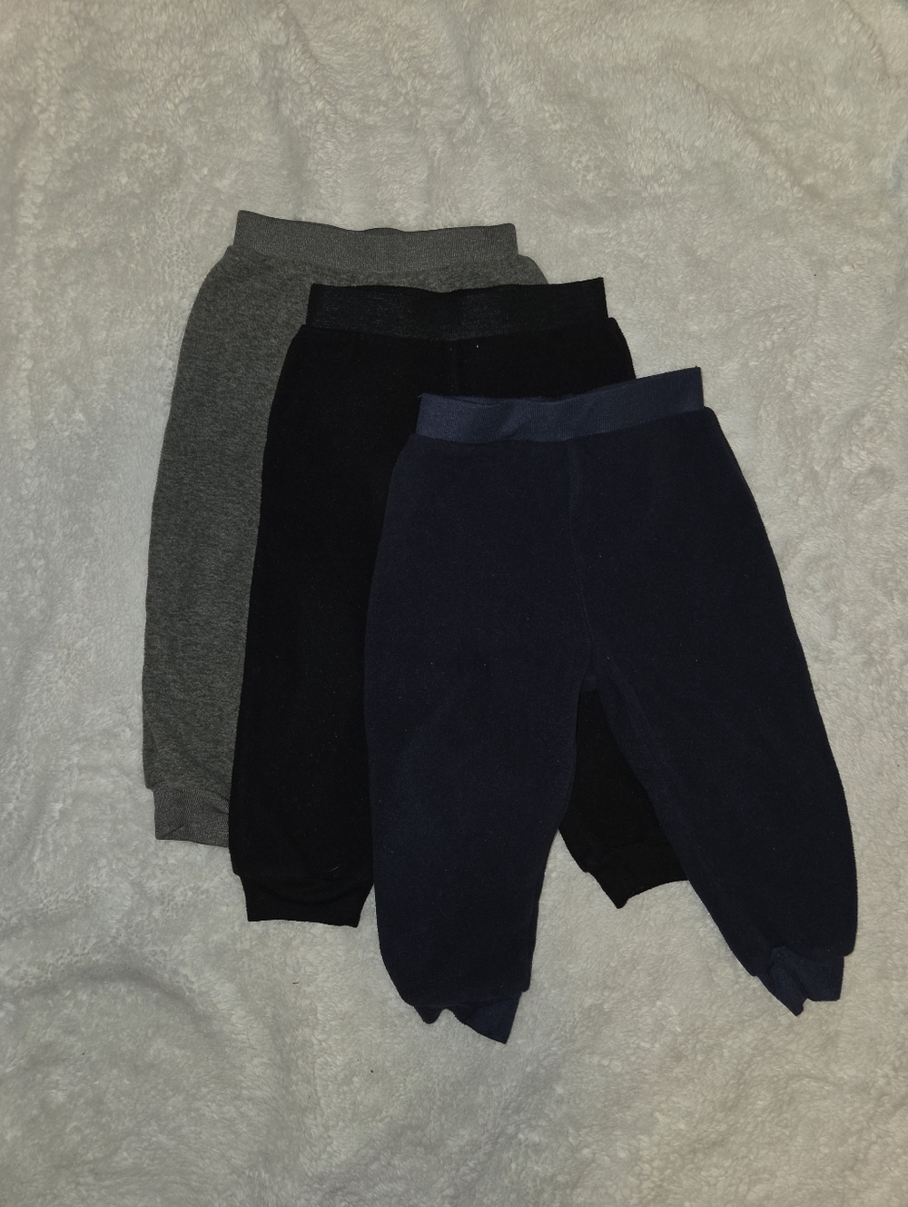 Gerber 3-Pack Jogger Pants in Navy, Black & Gray
